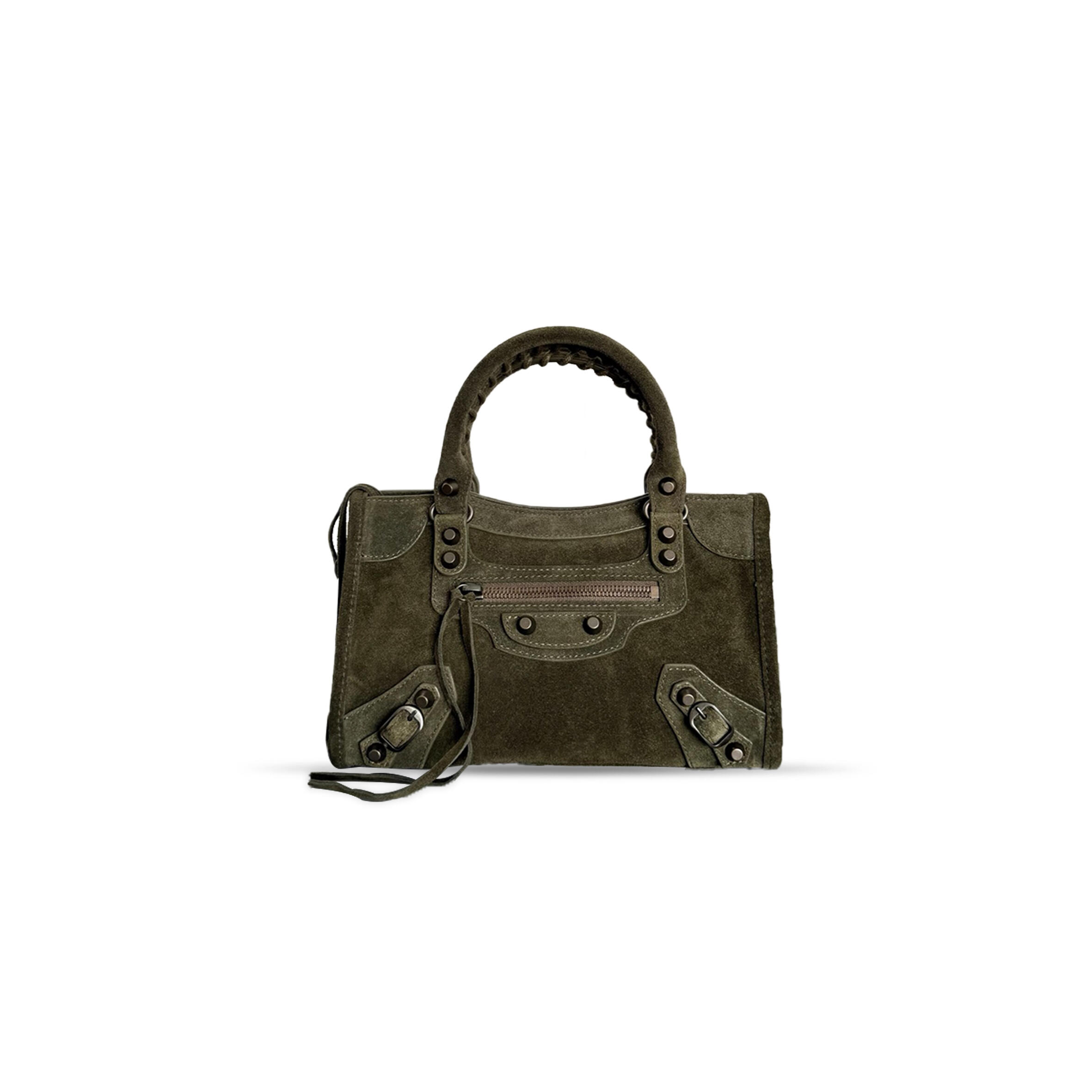 Ba1en*iaga women''s le city bag mini in khaki 8063952akea1000 (23.8*16*6.3cm)